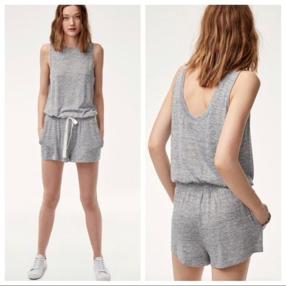 WILFRED Free Izabel Romper size small heathered grey
